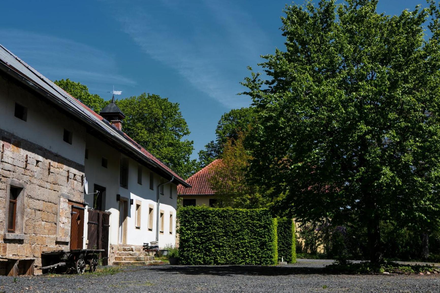 Ferienhaus Auf Gut Weimarschmieden Fladungen Exteriör bild